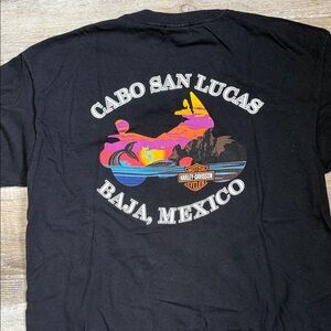 Harley-Davidson Black Cabo San Lucas Graphic Tee